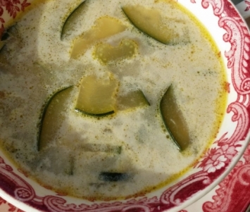 Kremowa zupa z cukinii
